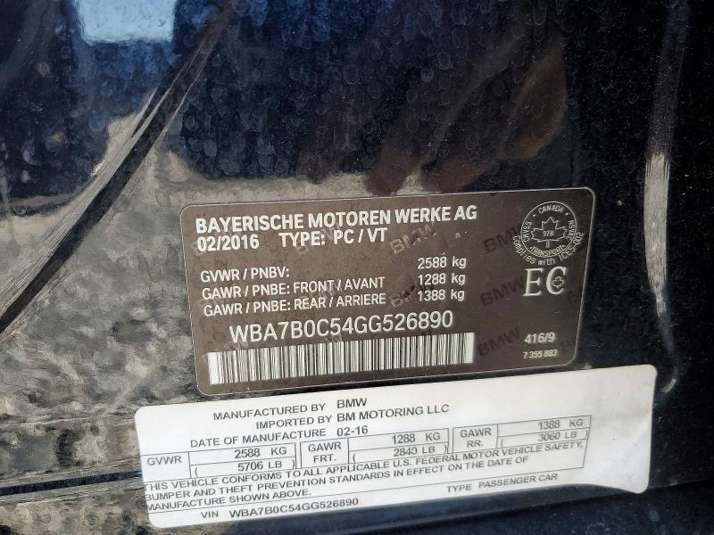 2016 BMW 750 xi