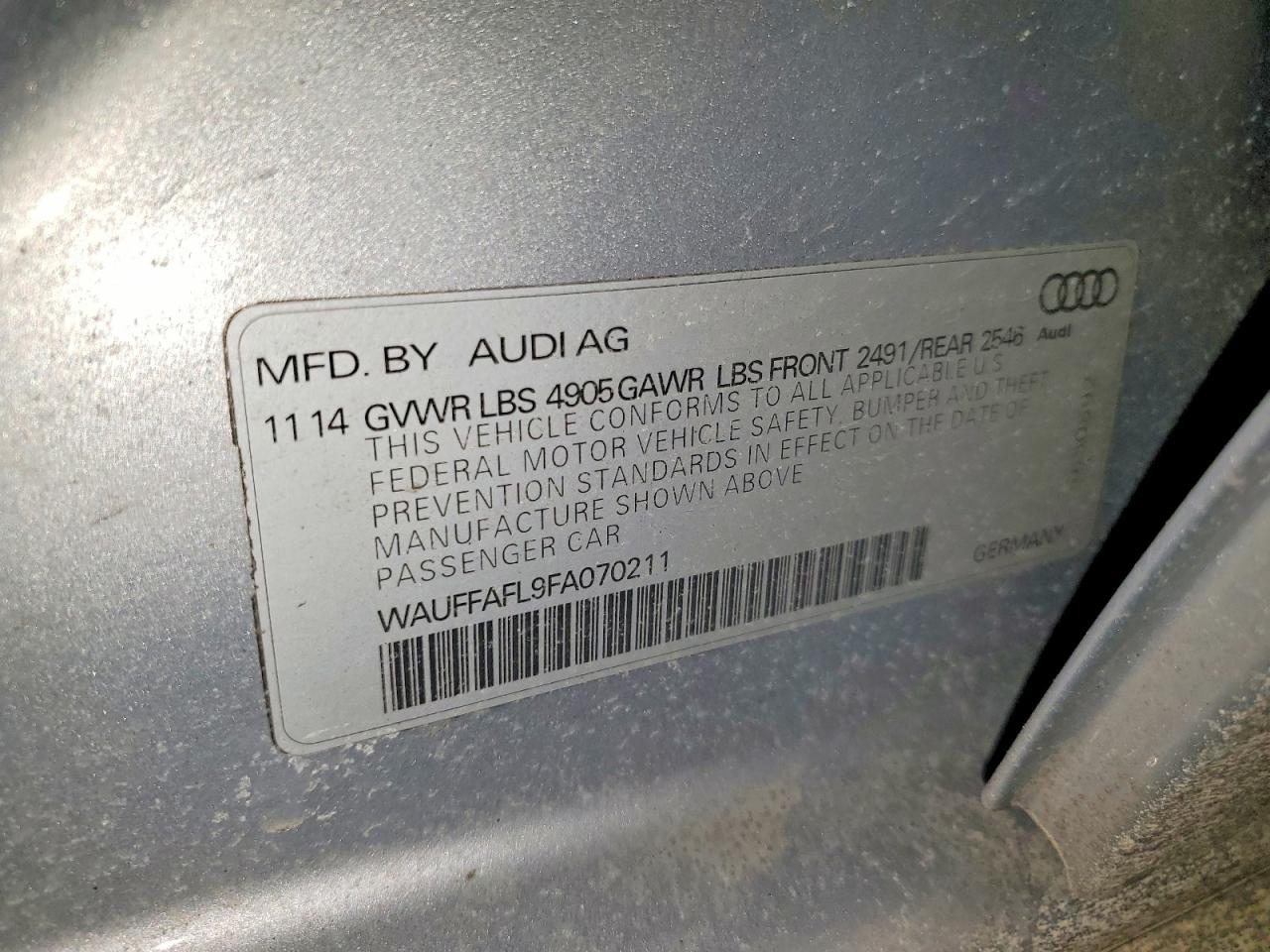 2015 Audi A4 Premium Plus