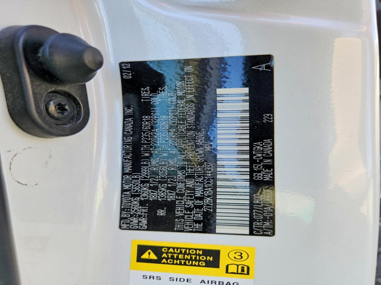 2012 Lexus Rx 350 Base