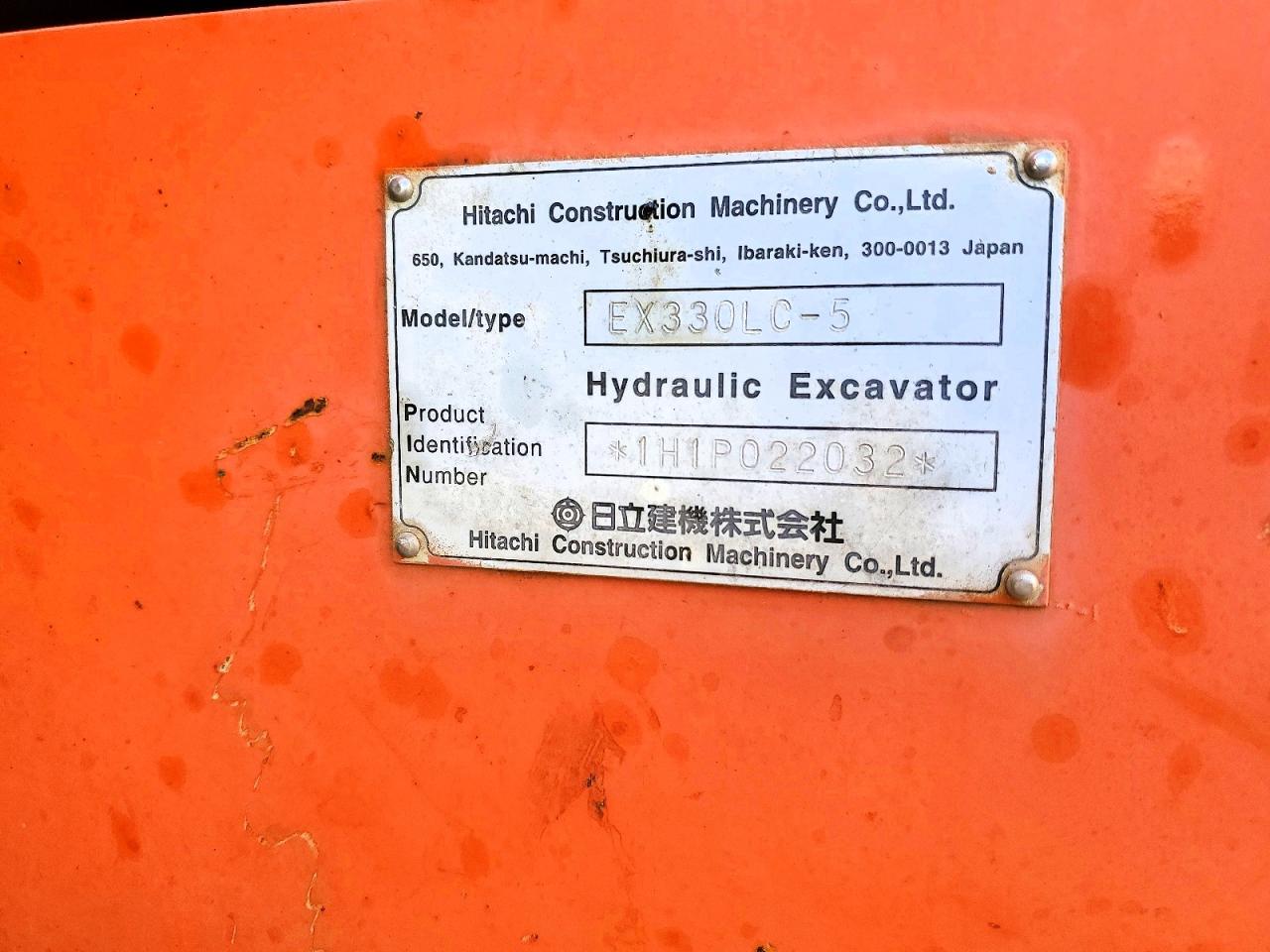 2000 Hitachi EX330LC-5 Excavator