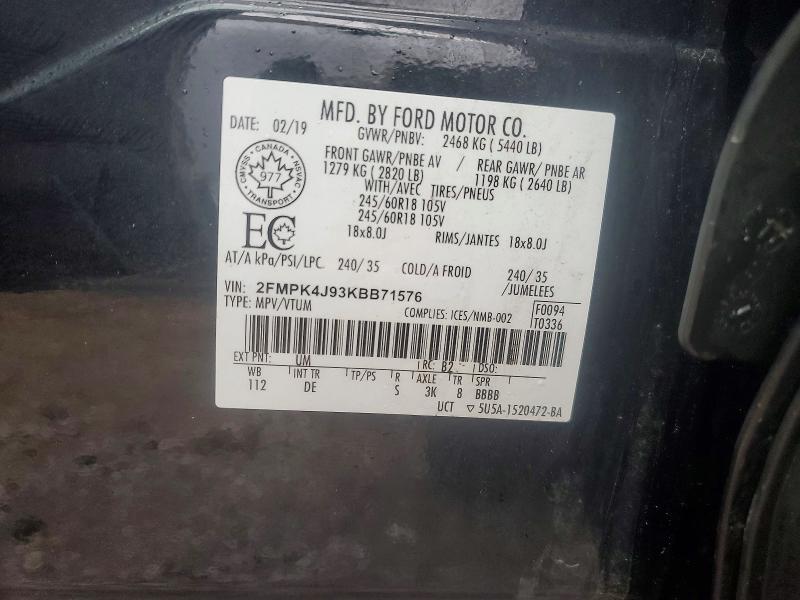 2019 Ford Edge sel