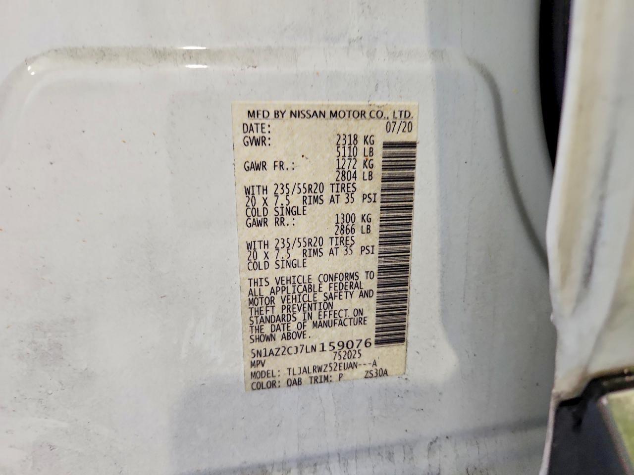 2020 Nissan Murano sl