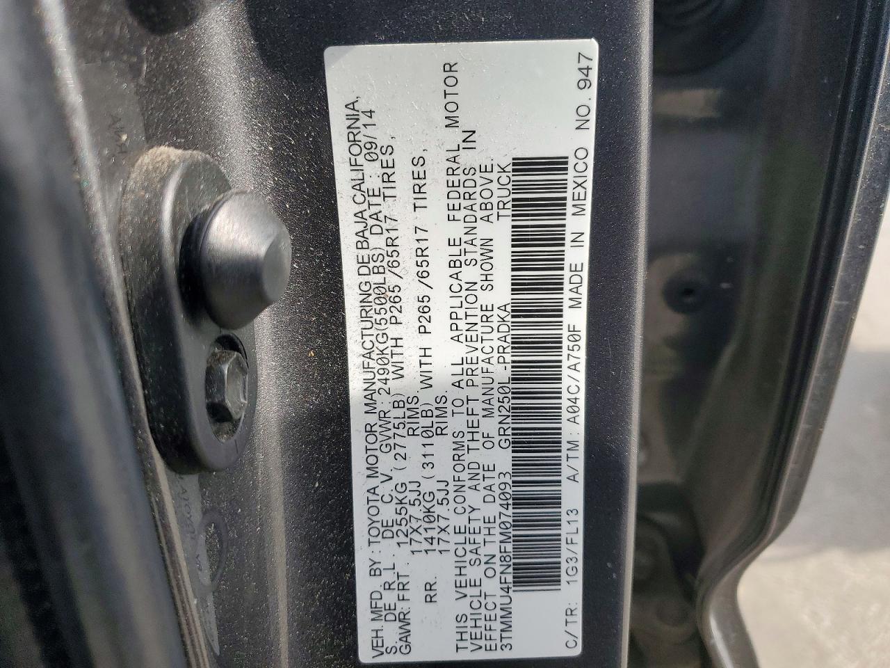 2015 Toyota Tacoma V6