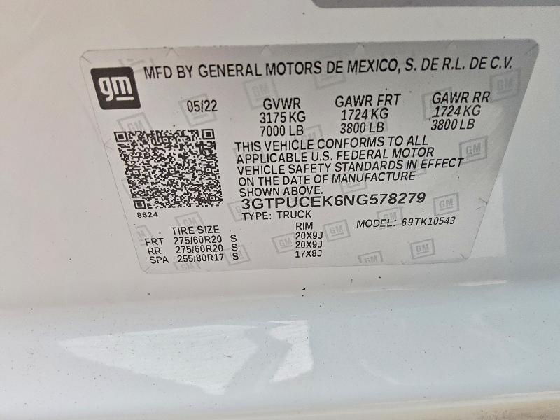 2022 GMC Sierra K1500 Elevation