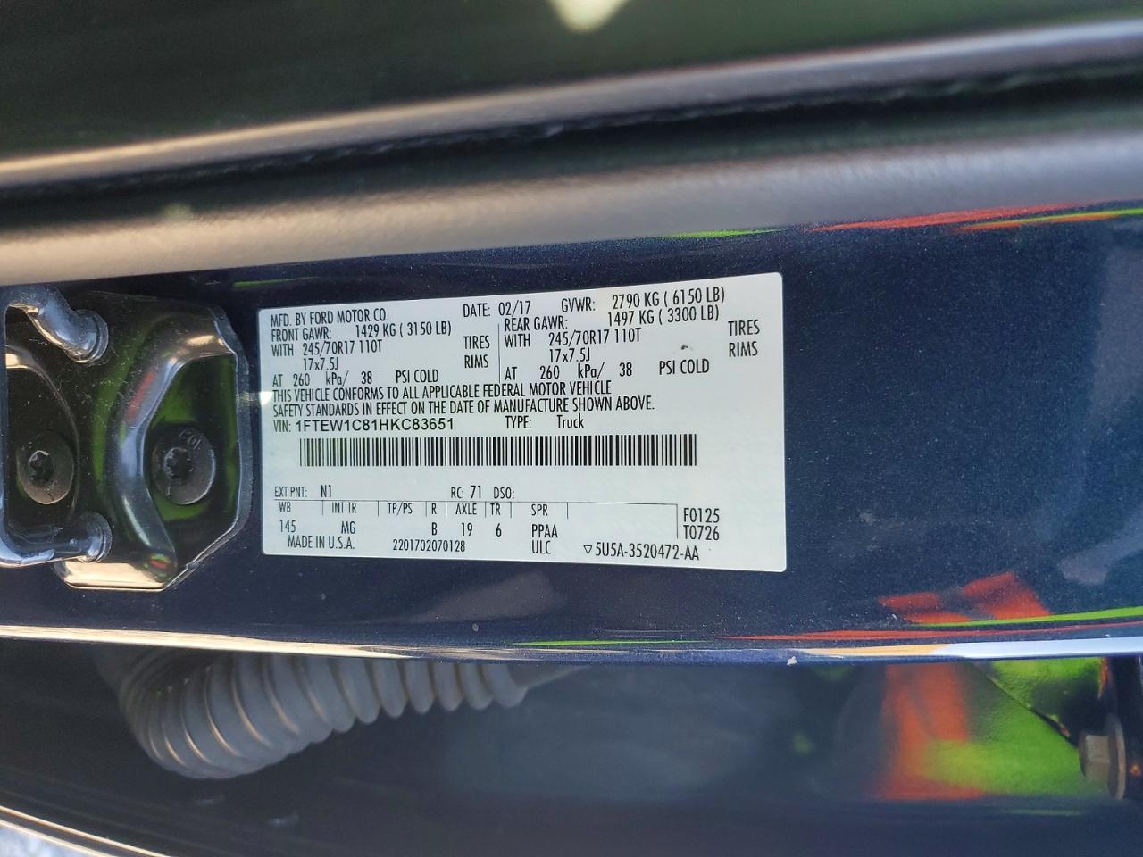 2017 Ford F150 Supercrew