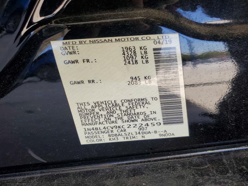 2019 Nissan Altima 2.5 sr