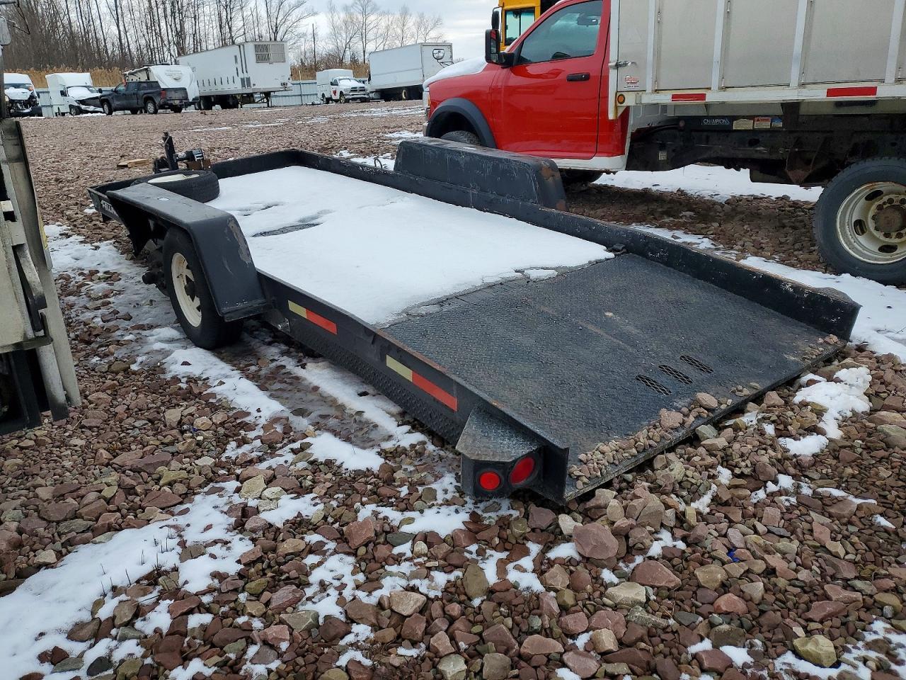 2002 Felling Tilt Deck Equipment Trailer