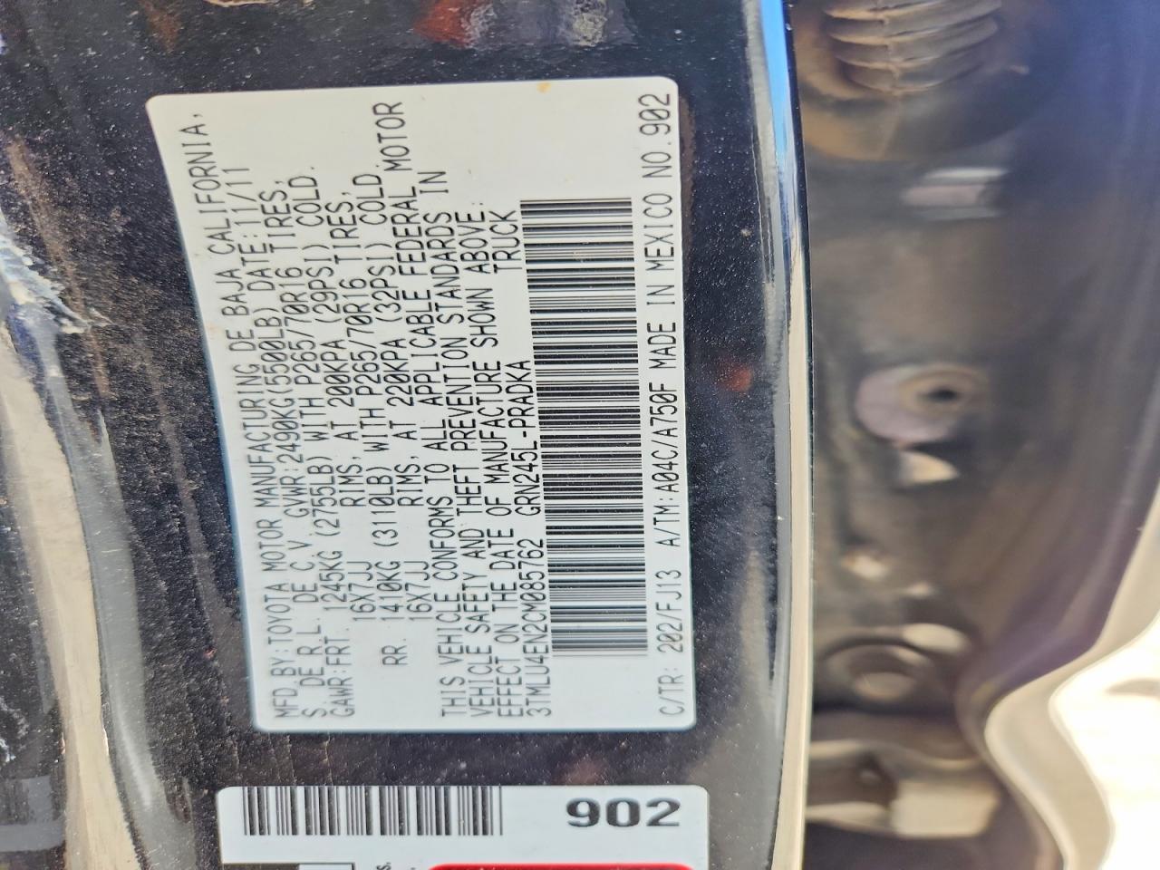 2012 Toyota Tacoma V6