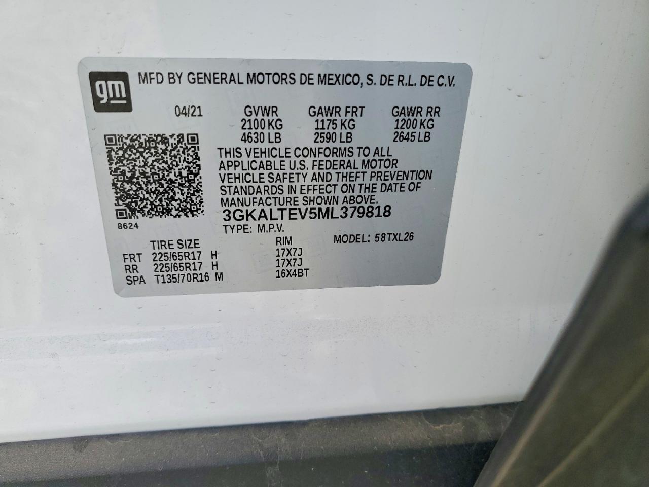 2021 GMC Terrain sle