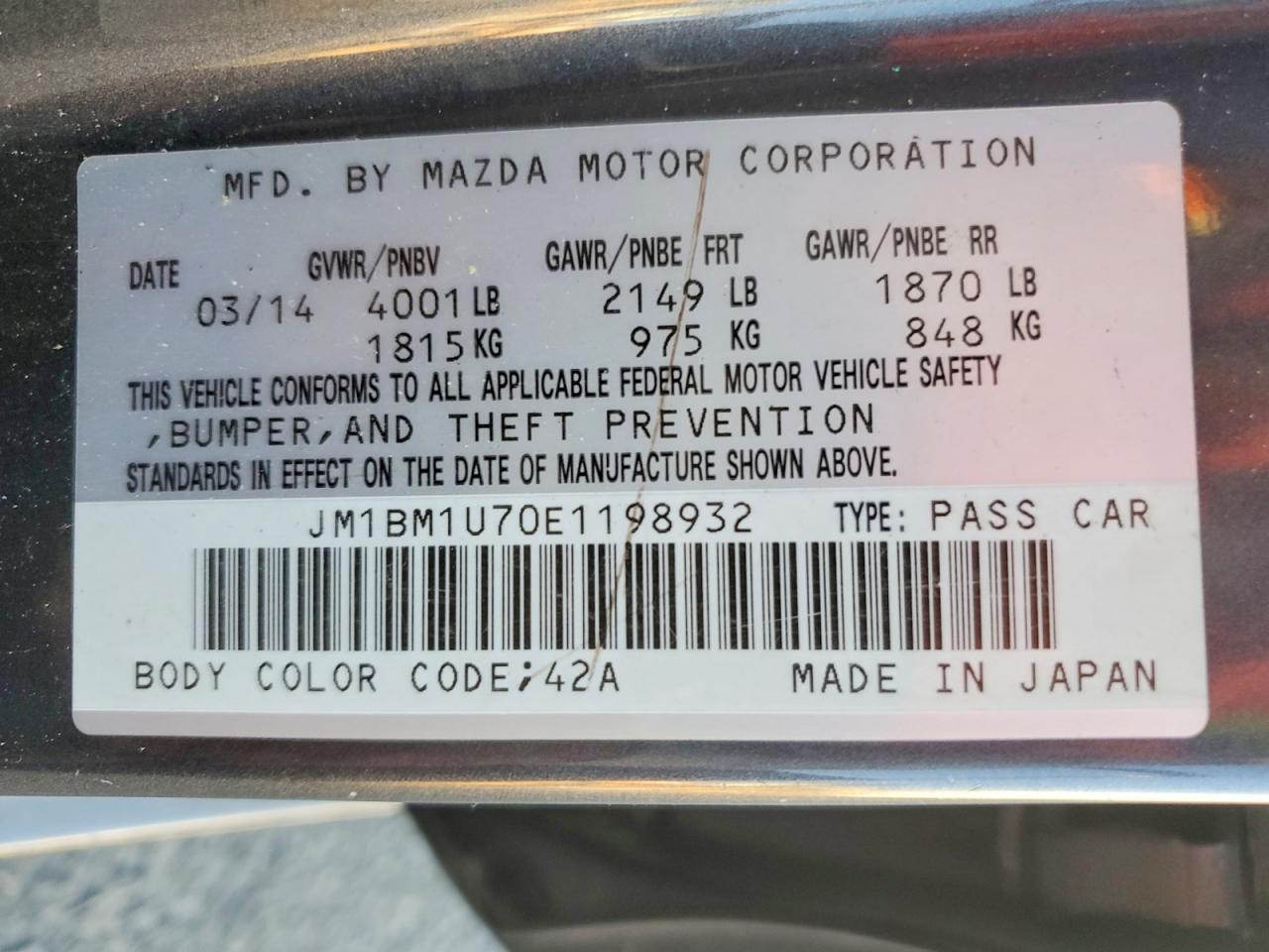 2014 Mazda 3 Sport