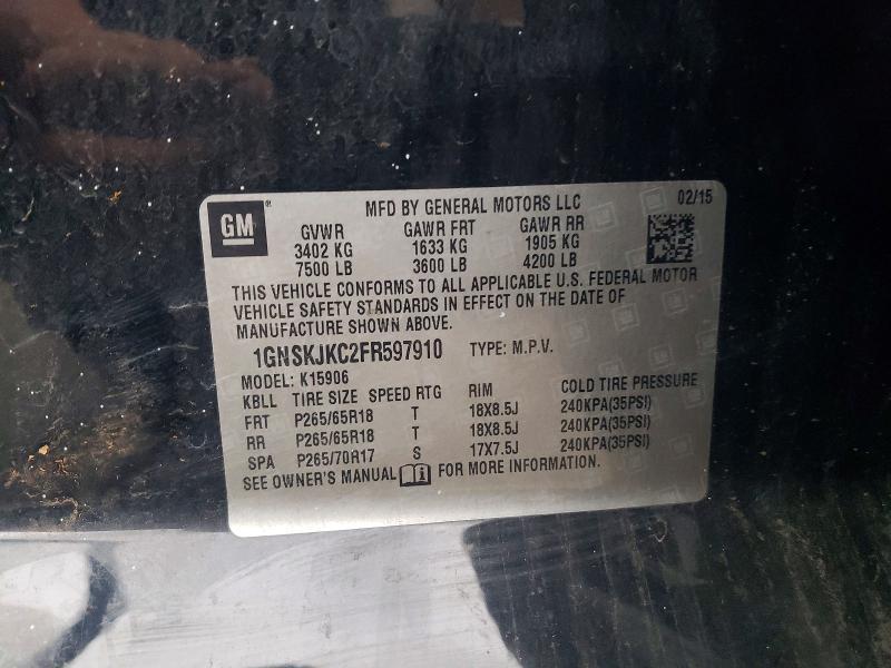 2015 Chevrolet Suburban K1500 lt