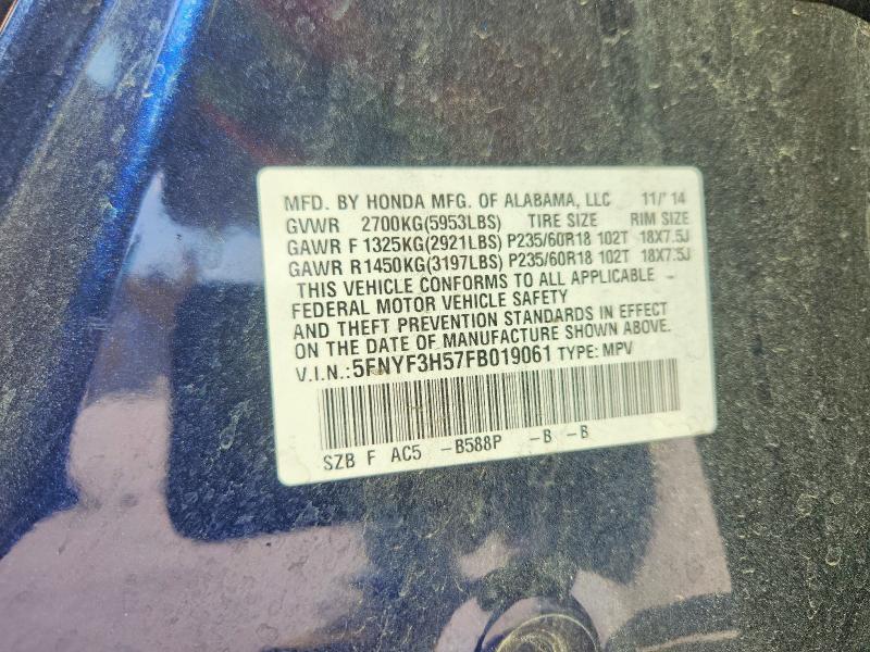 2015 Honda Pilot exl