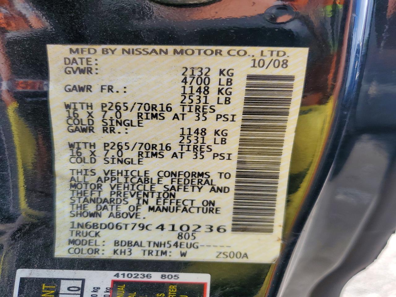 2009 Nissan Frontier XE