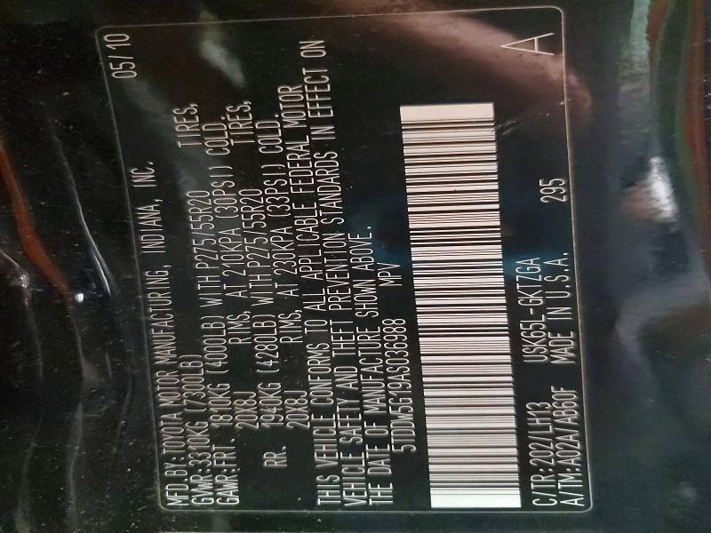 2010 Toyota Sequoia Platinum