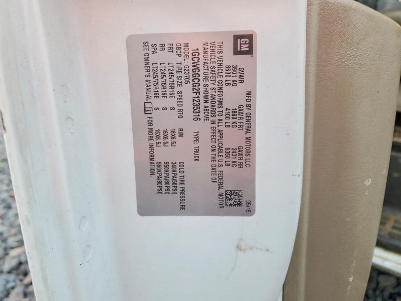 2015 Chev Rolet Express 2500 Cargo Delivery Van
