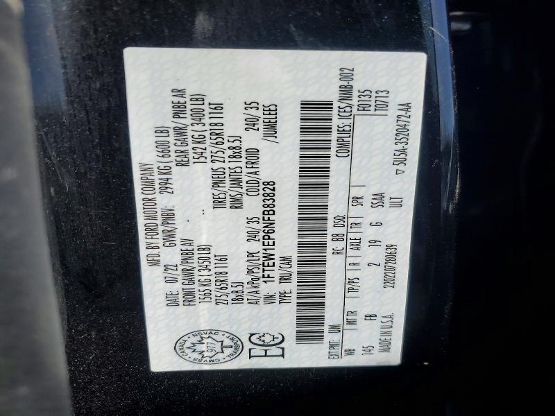 2022 Ford F150 Supercrew