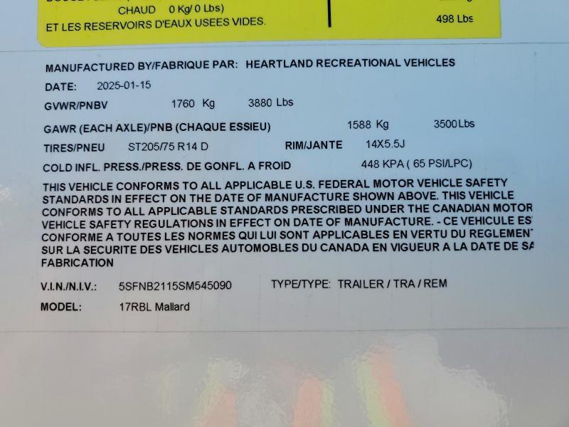 2025 Heartland Mallard Series