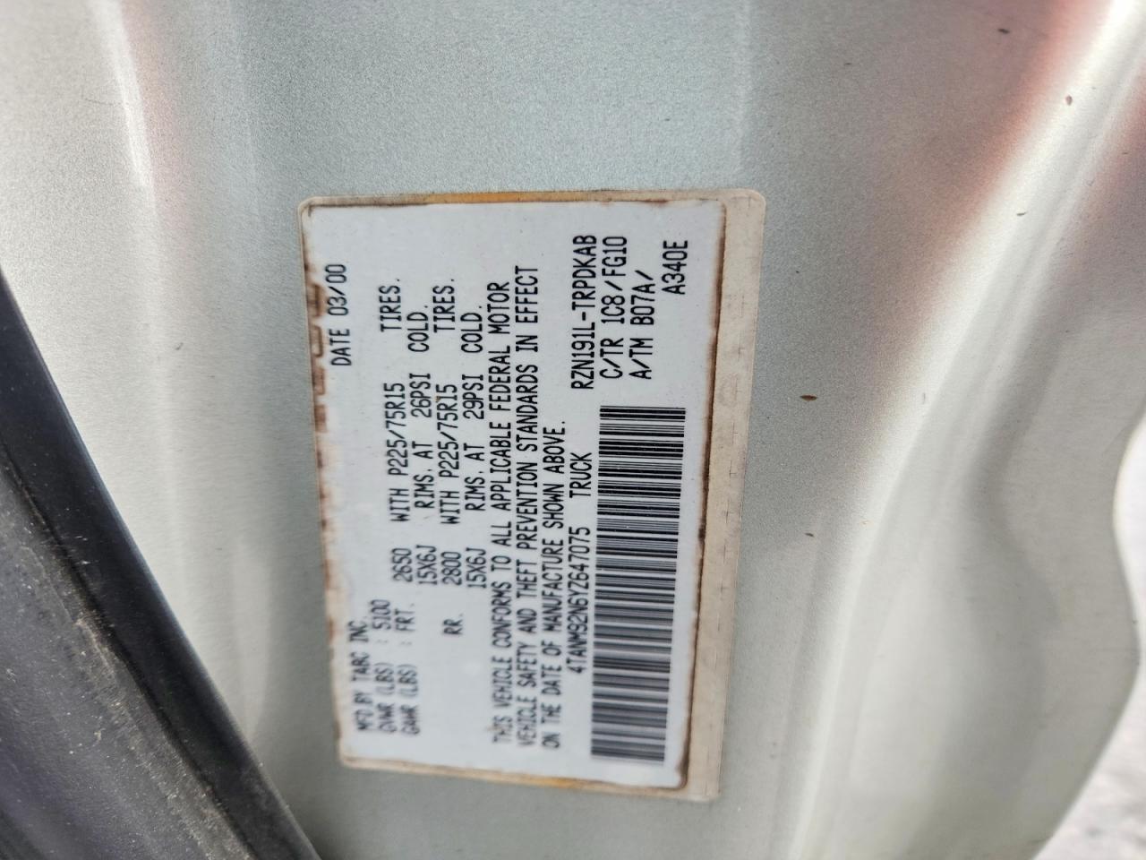 2000 Toyota Tacoma Prerunner