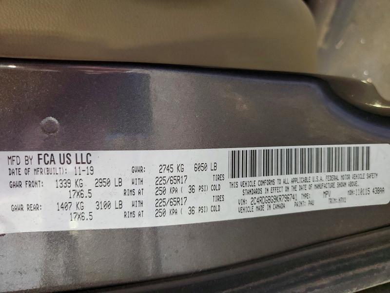 2019 Dodge Grand Caravan se