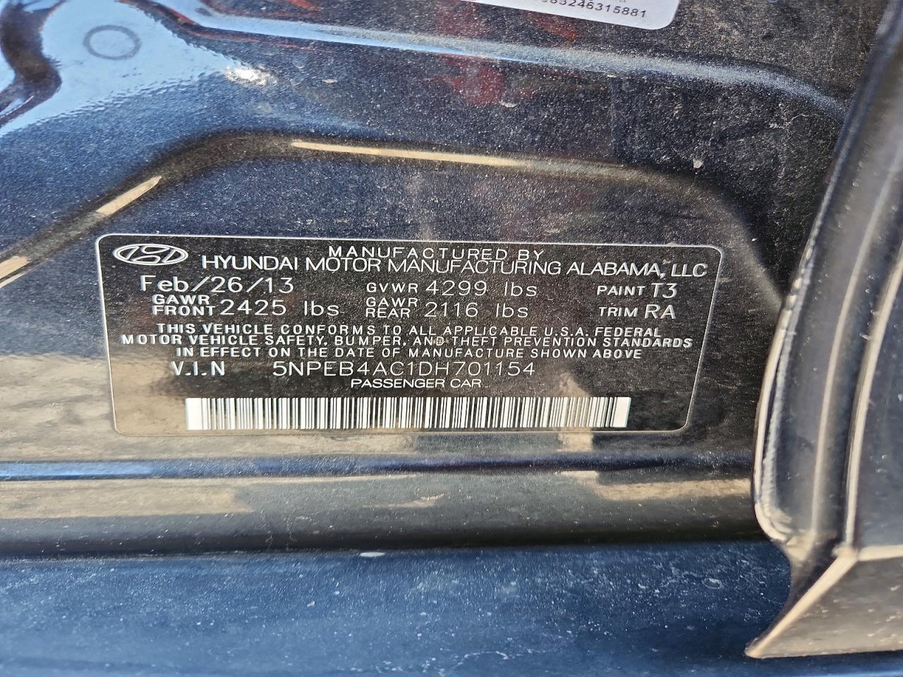 2013 Hyundai Sonata gls