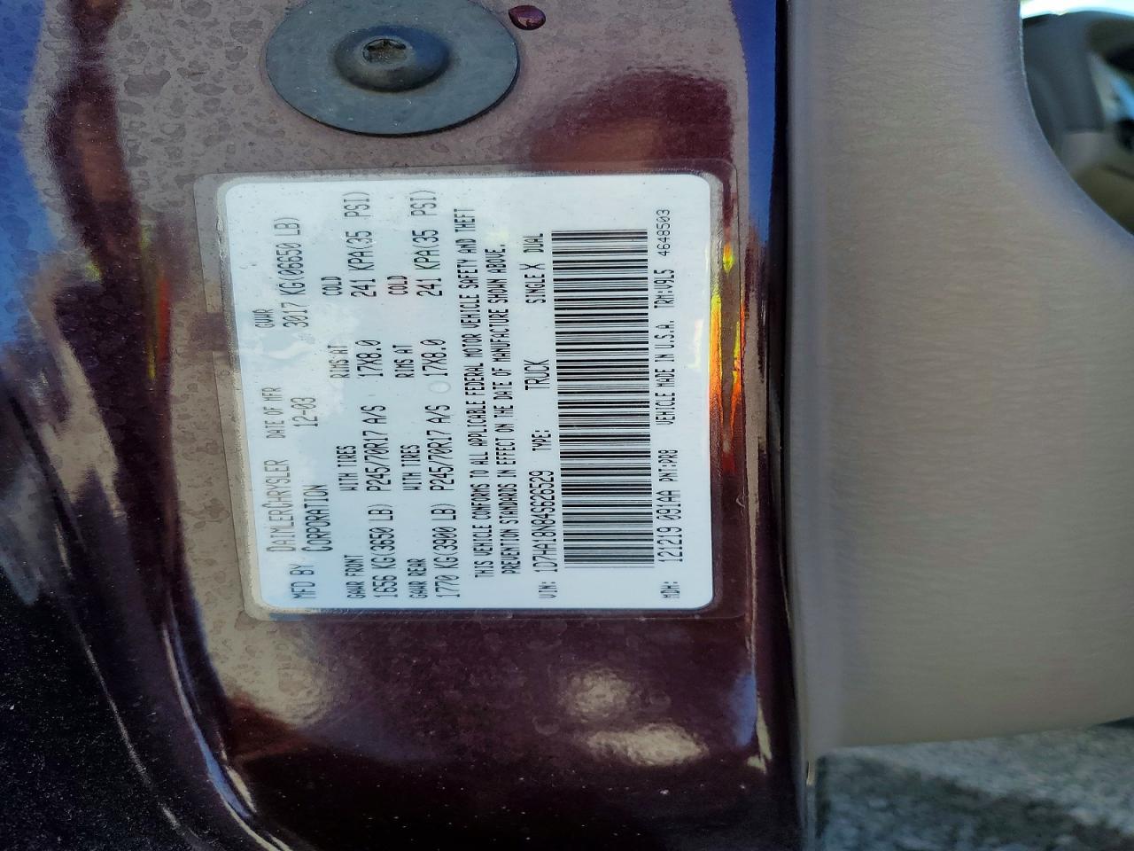 2004 Dodge RAM 1500 ST