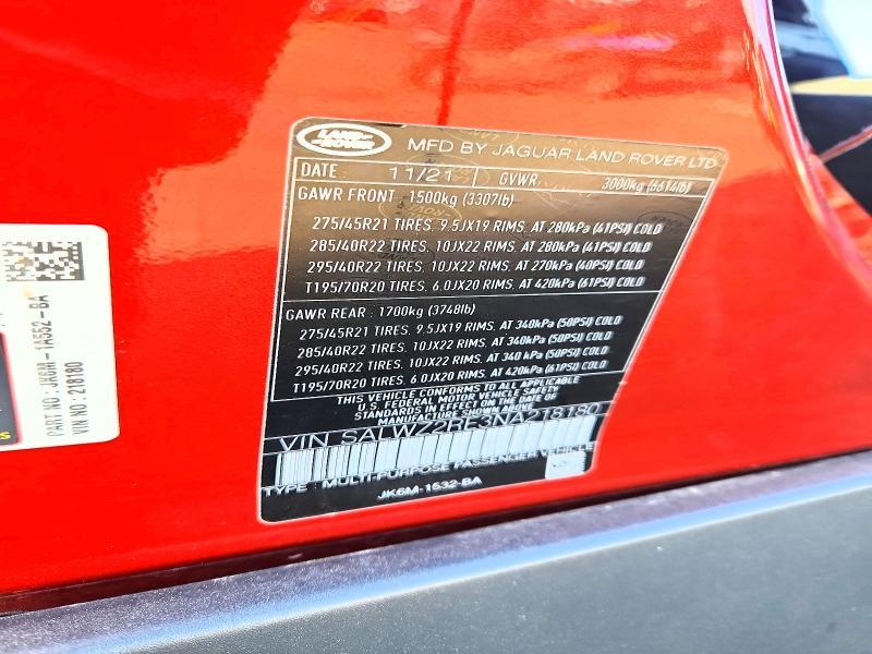 2022 Land Rover Range Rover Sport svr