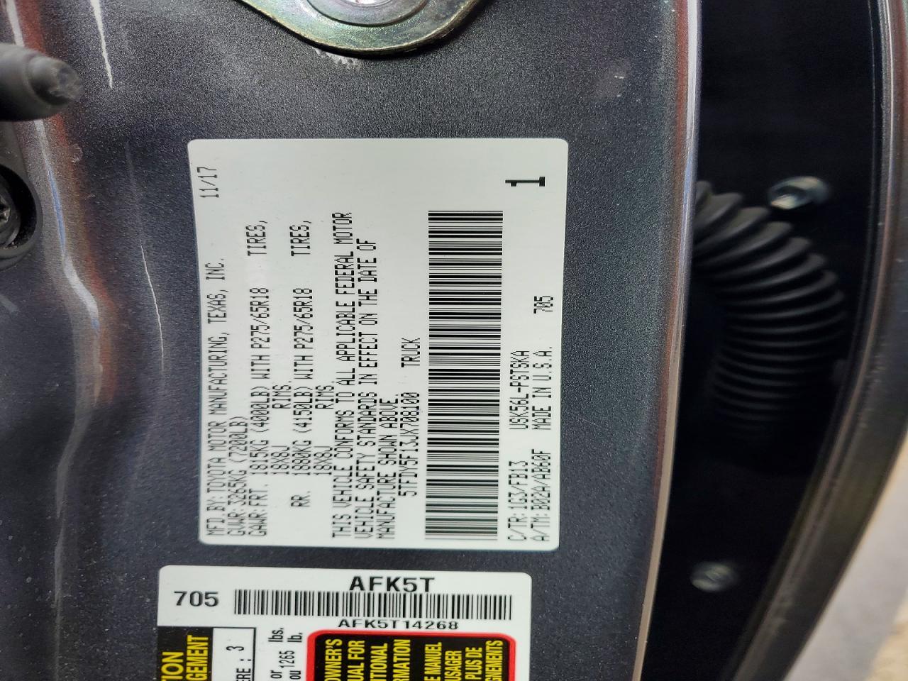 2018 Toyota Tundra SR5
