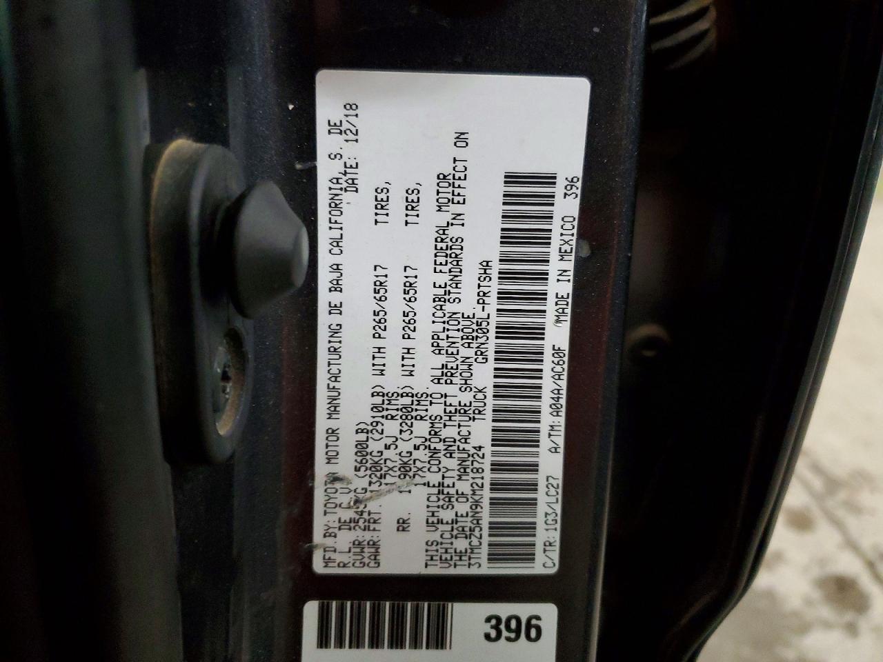 2019 Toyota Tacoma TRD Sport