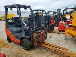 Salvage trucks for sale at Wilmer, TX auction: 2014 Toyota TA 8FGCU20 Forklift
