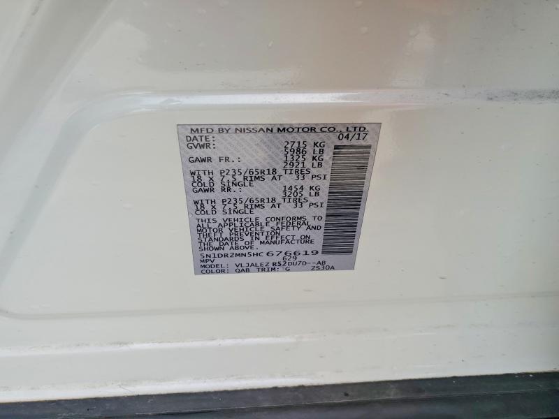 2017 Nissan Pathfinder sv