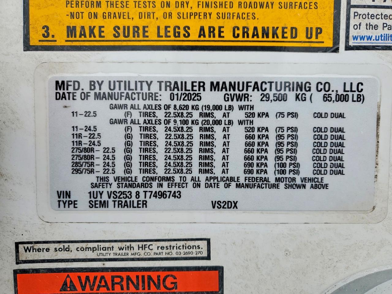 2026 Utility VS2DX DRY Van Trailer