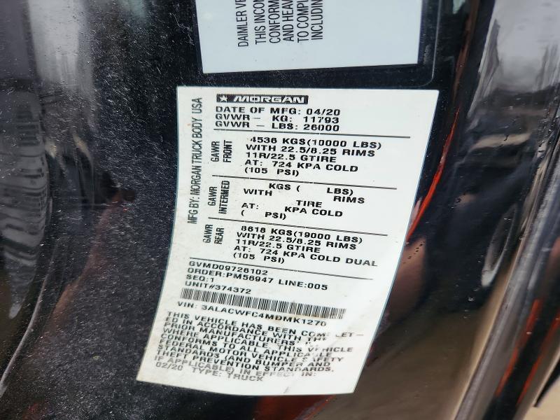 2021 Freigliner 2021 Freightliner Business Class M2 BOX Truck