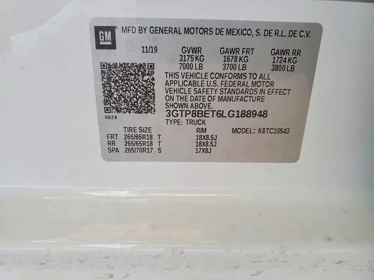 2020 GMC Sierra C1500 SLE