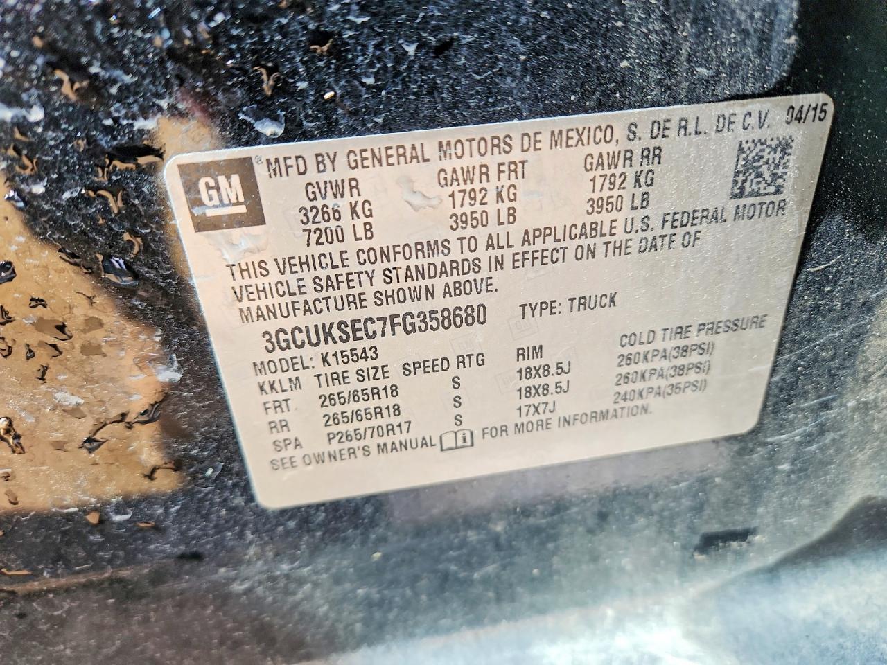 2015 Chevrolet Silverado K1500 LTZ