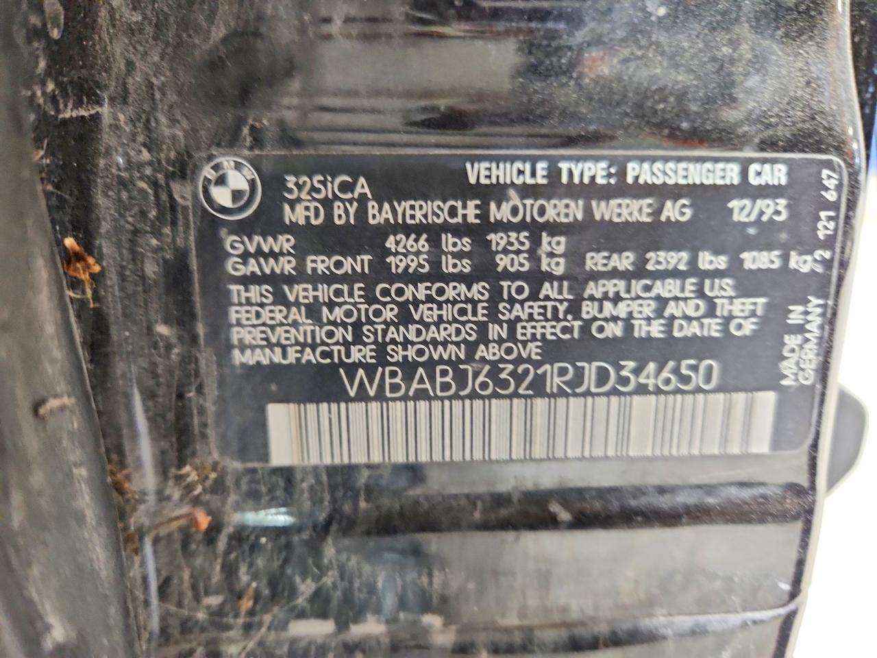 1994 BMW 325 ic Automatic