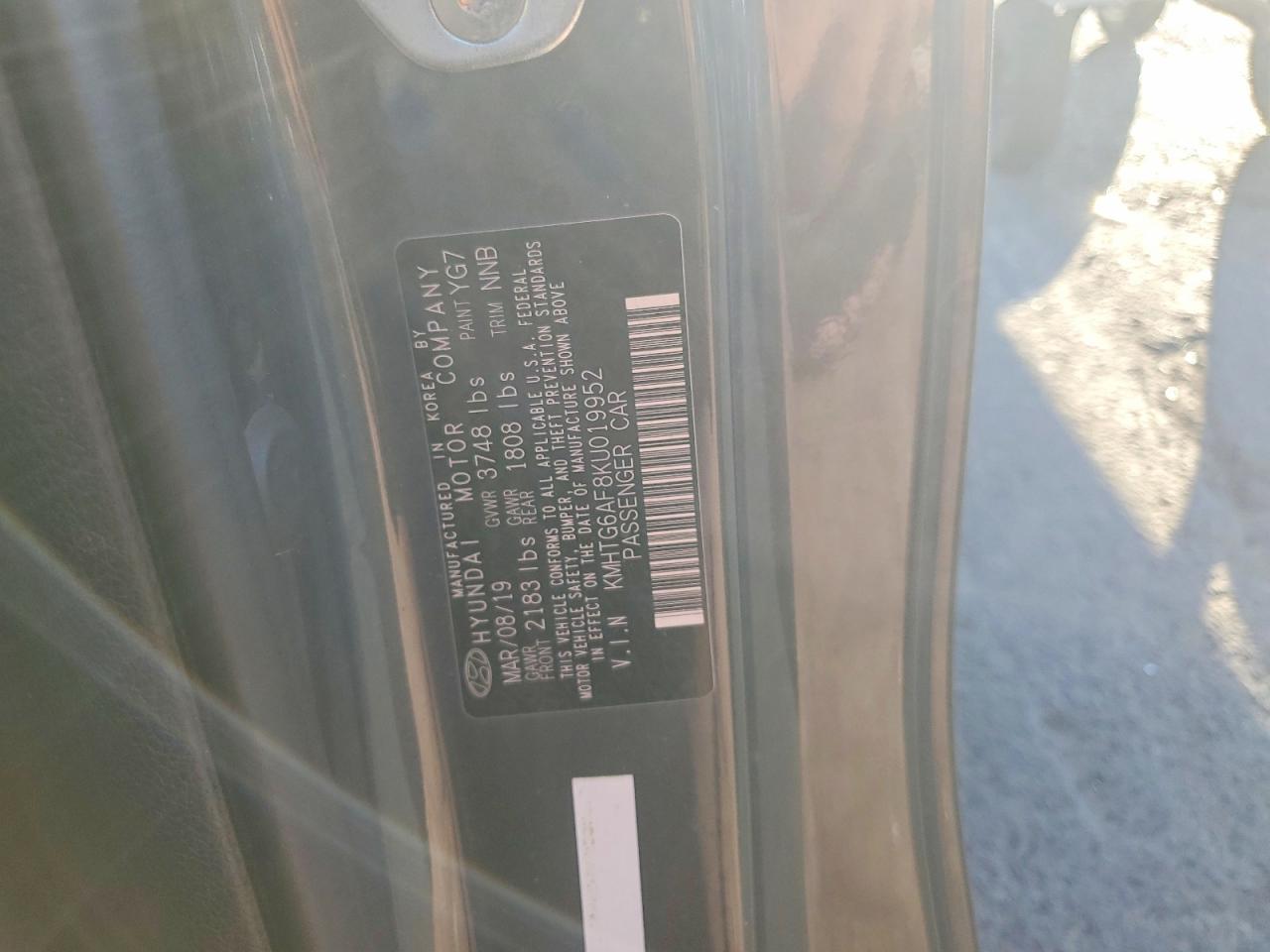 2019 Hyundai Veloster 2.0l