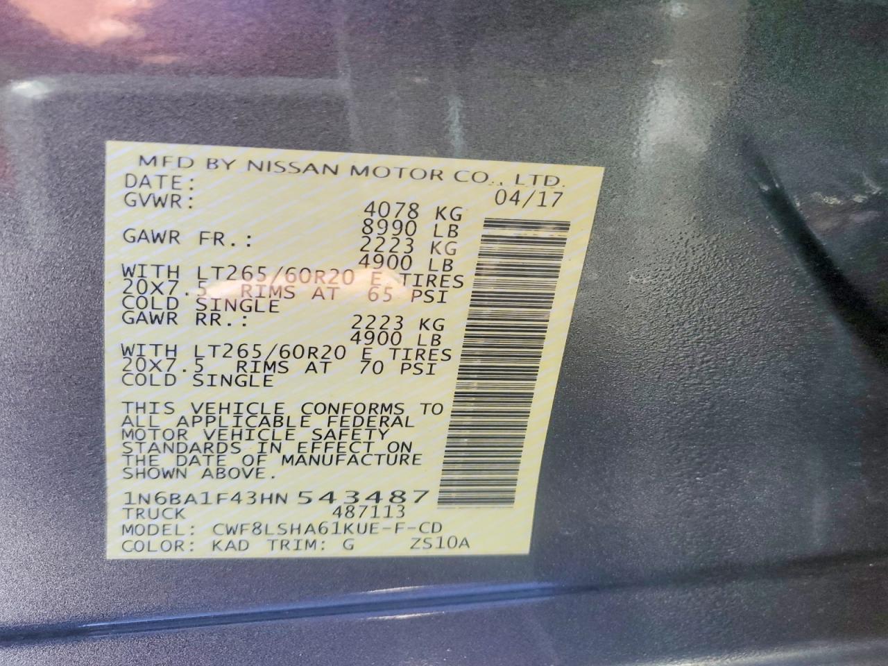 2017 Nissan Titan XD S