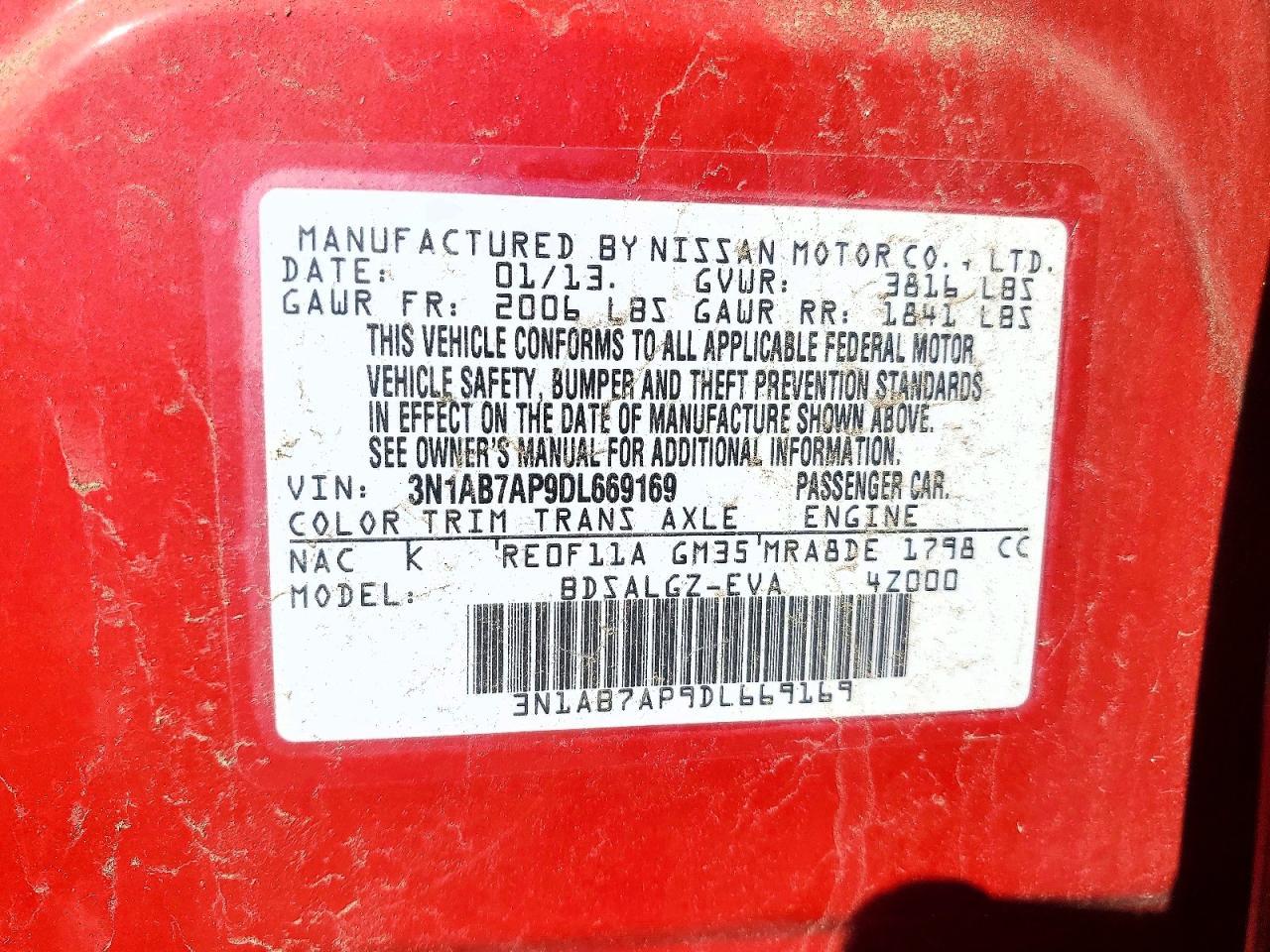 2013 Nissan Sentra s