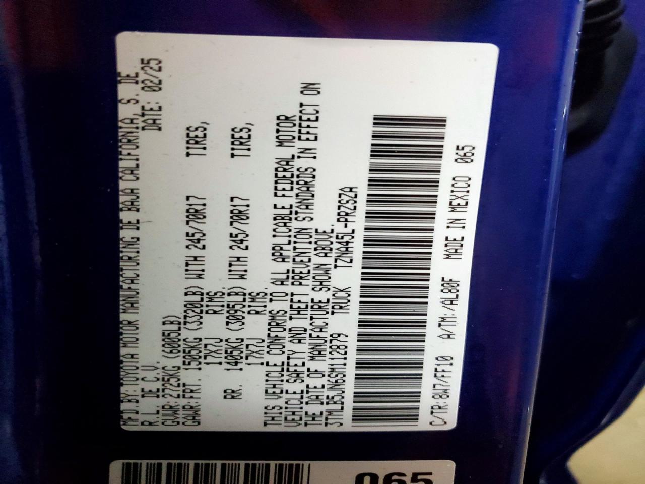 2025 Toyota Tacoma SR5