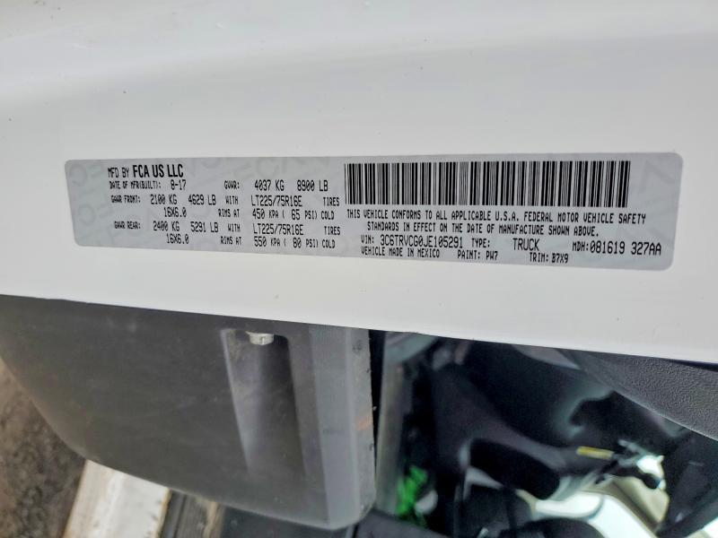 2018 Dodge Ram Promaster 2500 Utility / Service van
