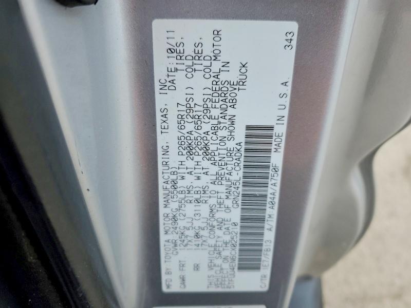 2012 Toyota Tacoma V6