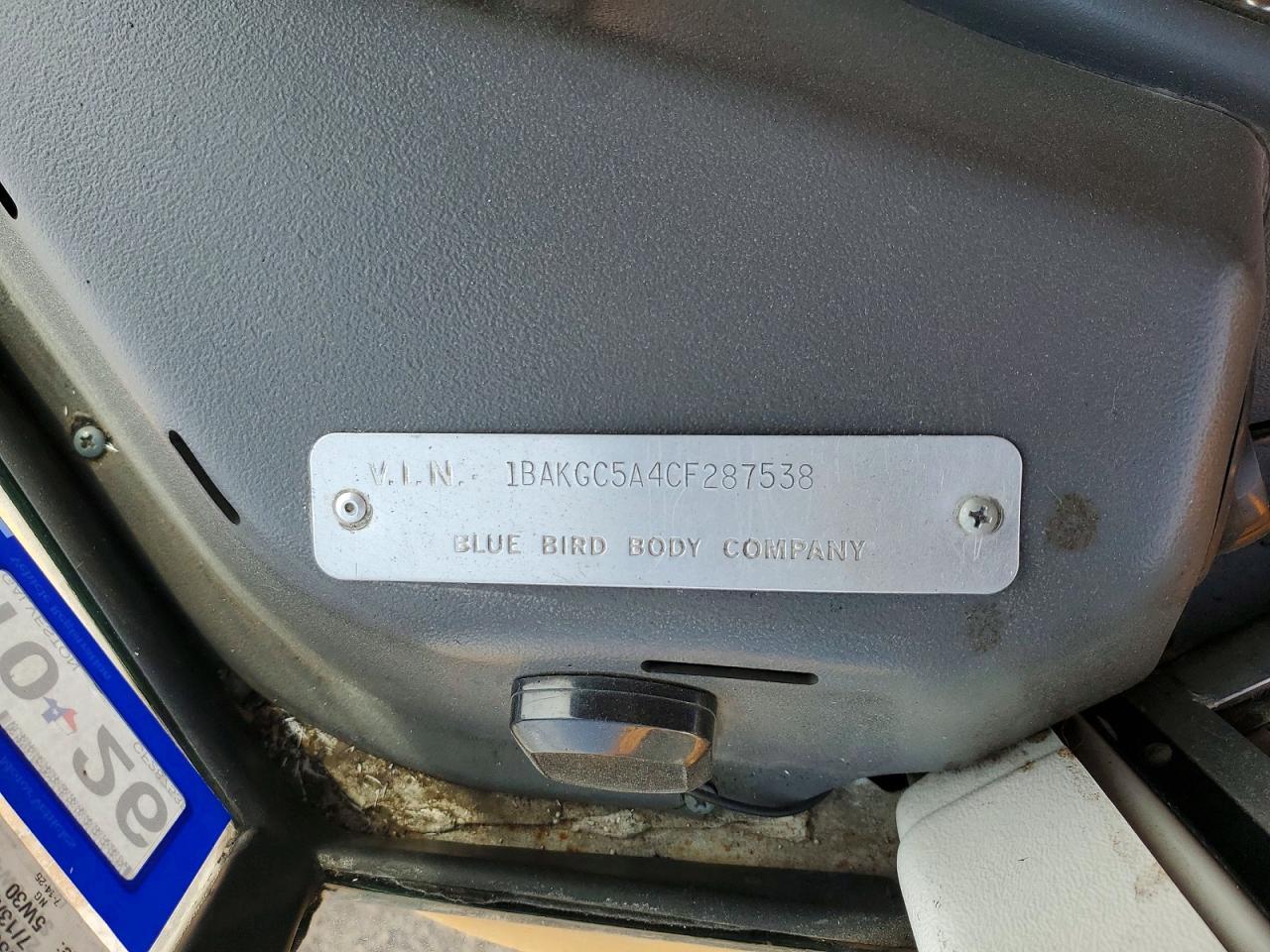 2012 Blue Bird School Bus / Transit Bus