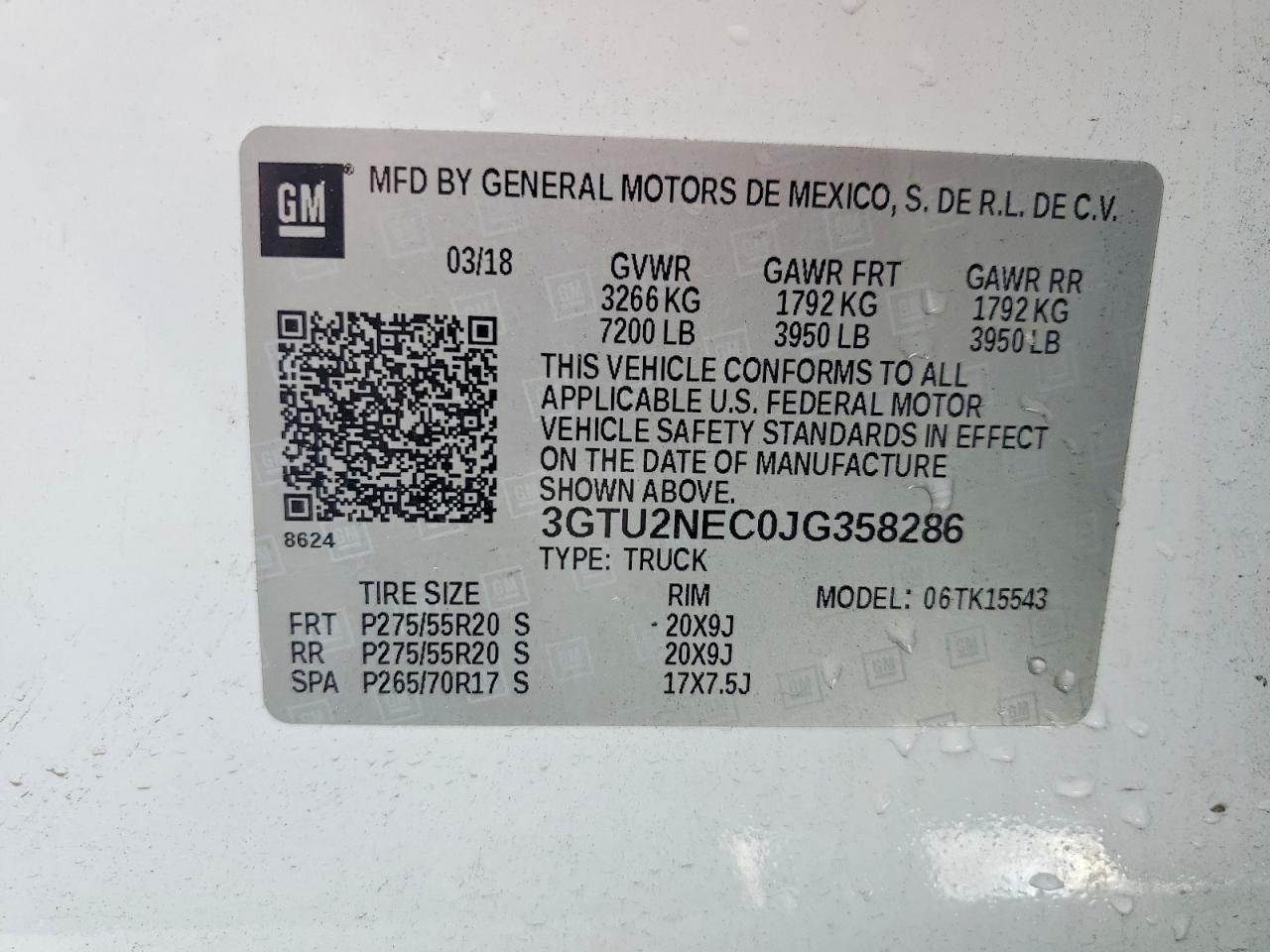 2018 GMC Sierra K1500 SLT