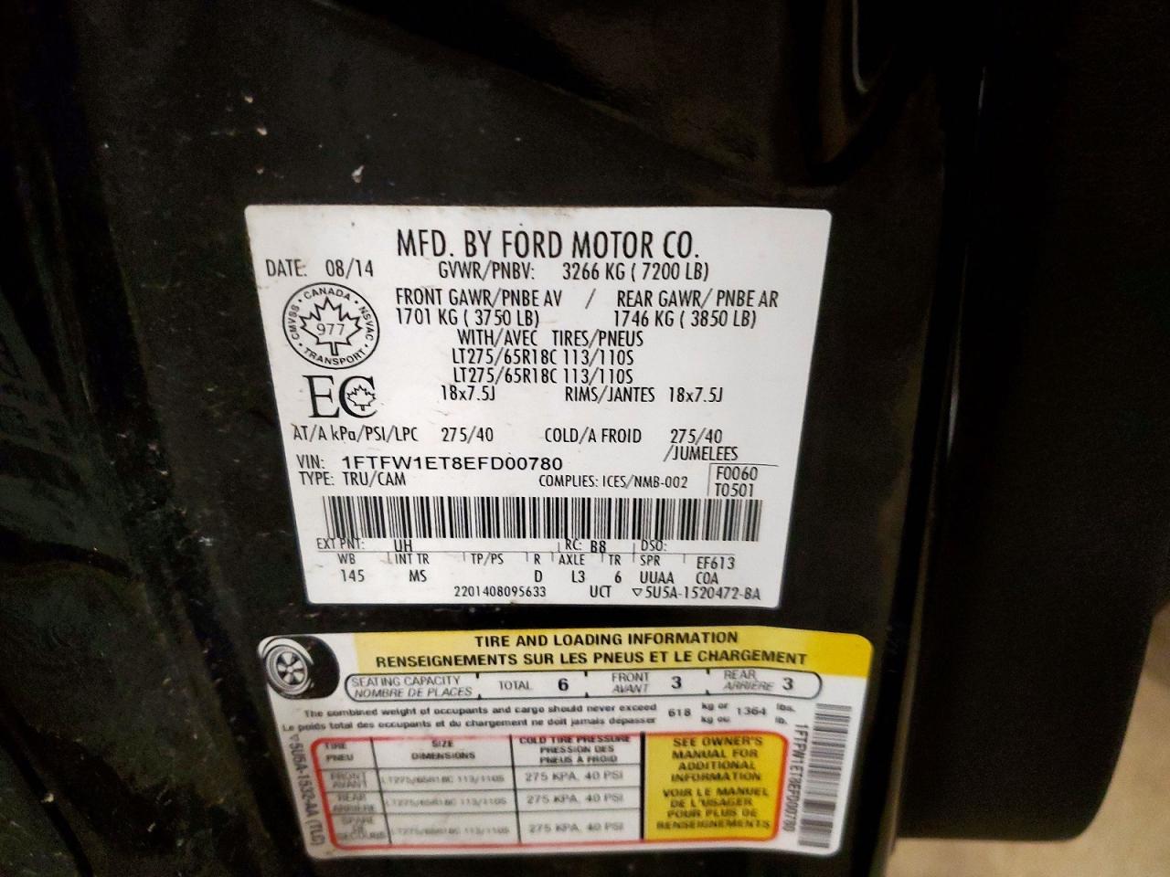 2014 Ford F150 Supercrew