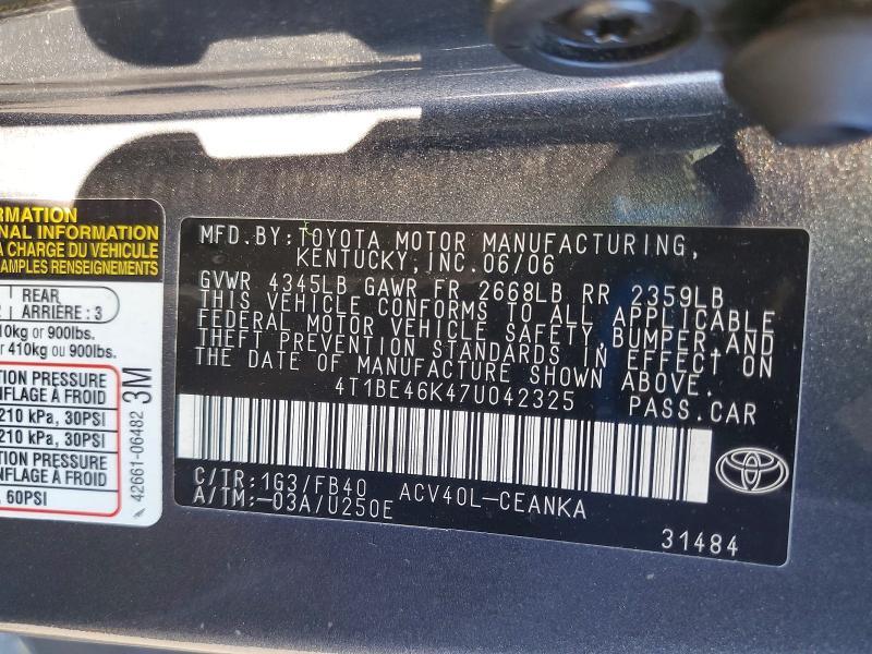 2007 Toyota Camry le