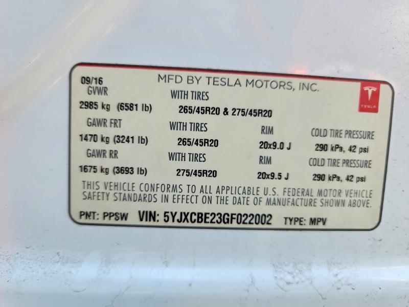 2016 Tesla Model x