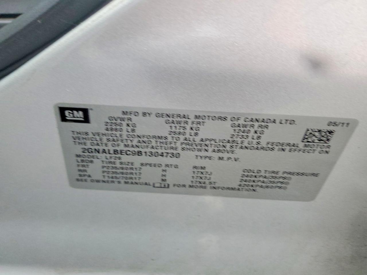 2011 Chevrolet Equinox ls