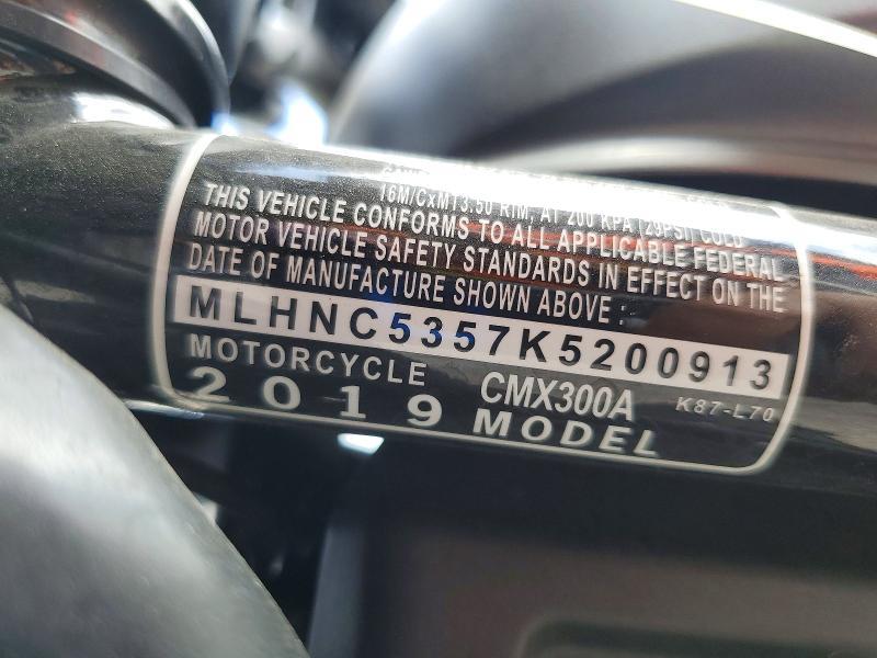 2019 Honda CMX300 A