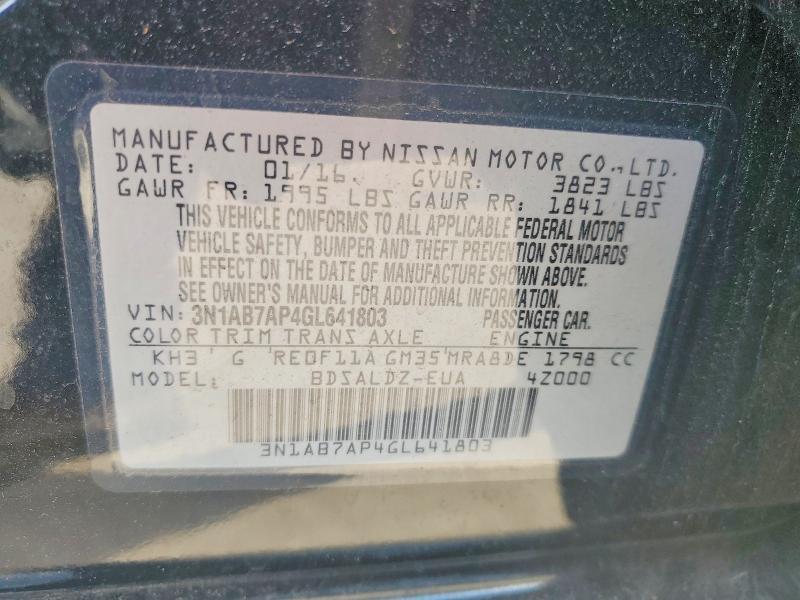 2016 Niss Sentra sv