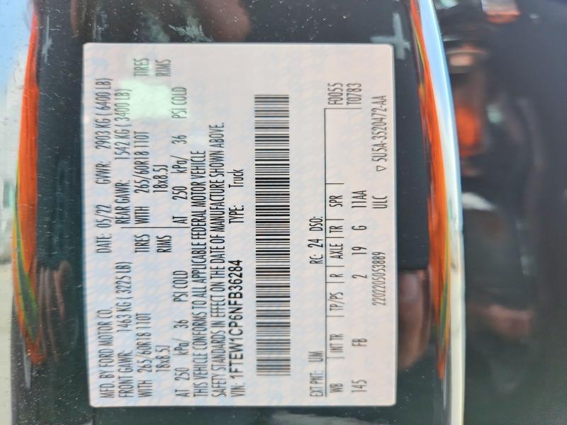 2022 Ford F150 Supercrew